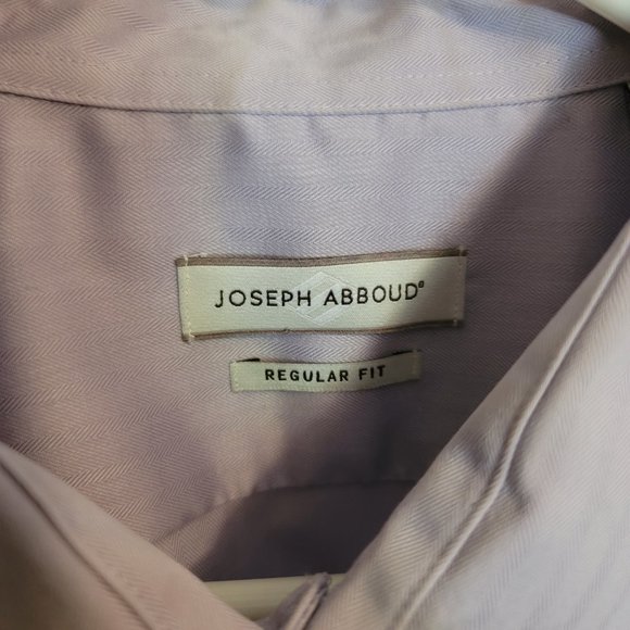 JOSEPH ABBOUD Button Down Dress Shirt - 17 Neck/Light Purple - Picture 3 of 6